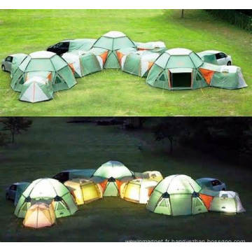 Tente de camping imperméable de luxe pour 4 personnes